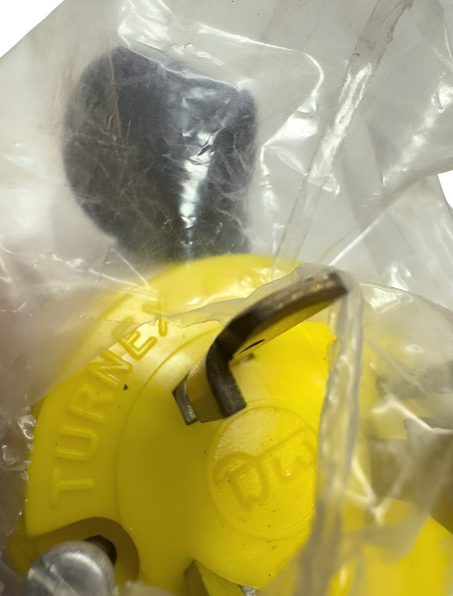 Daniel Woodhead 891L Safety Yellow Oil-Proof Neotex Male Plug, 20A, 125V, L5-20P
