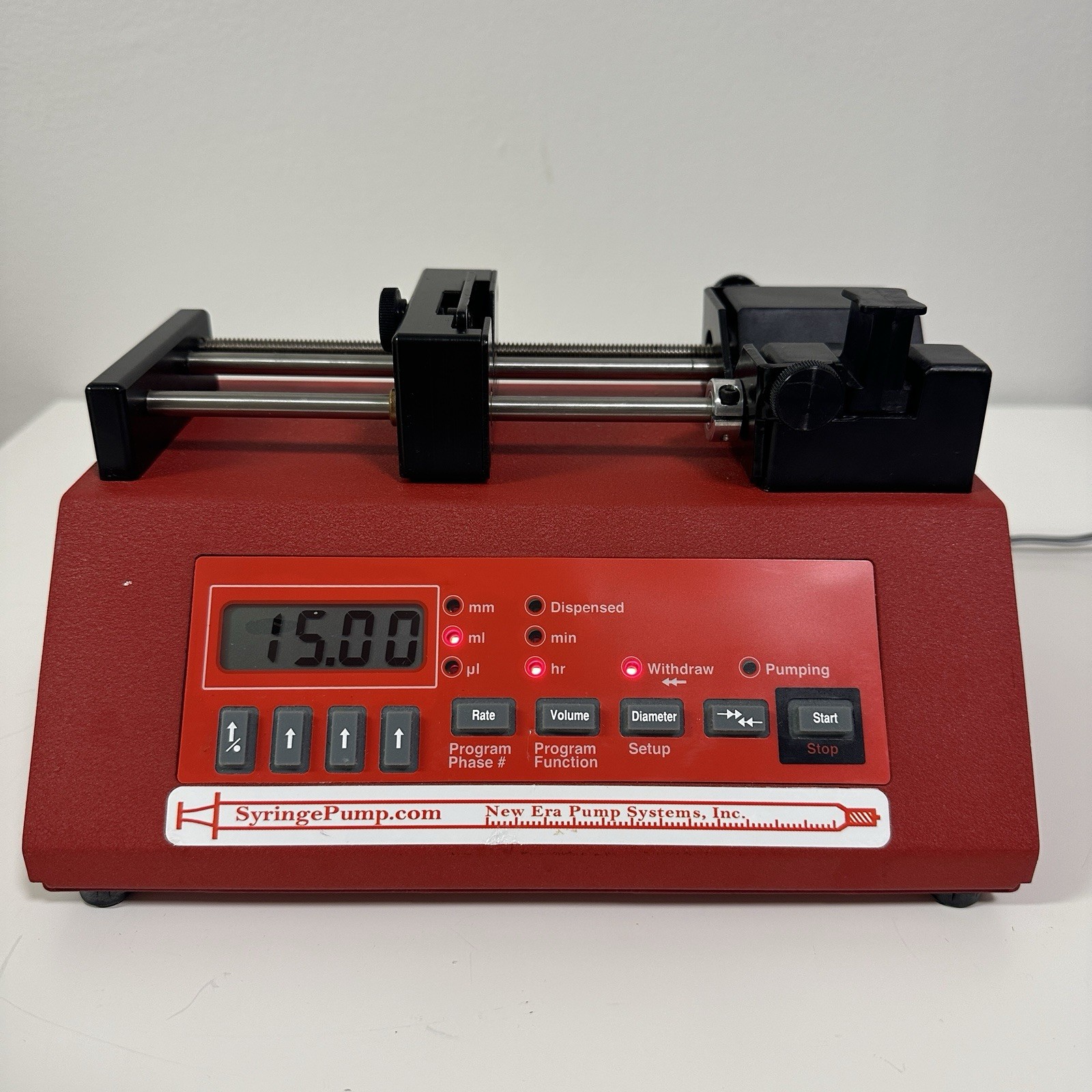New Era Pump Systems | Single Syringe Pump NE-1000 | Holds Syringes up to 60mL