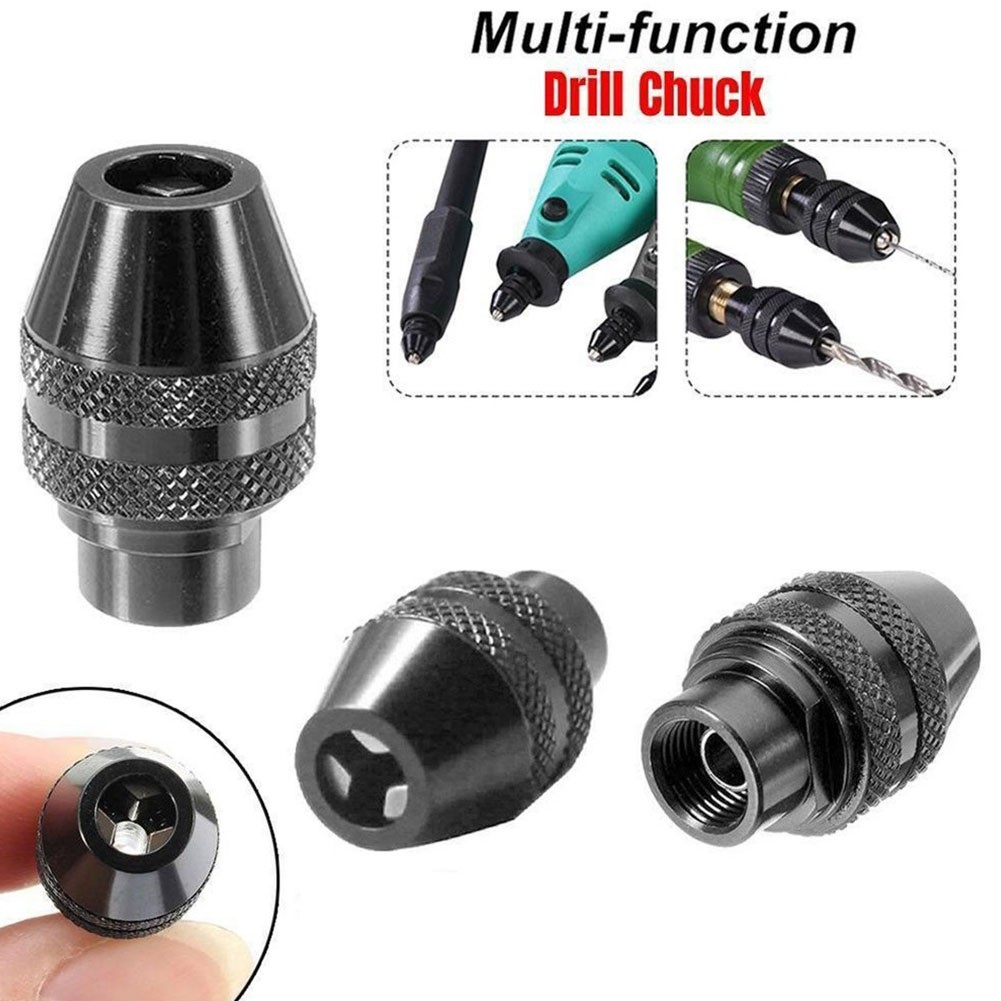 Set of 3 Multi-Keyless Drill Chucks Rotary Tools for Dremel 3000 4000 7700 8200
