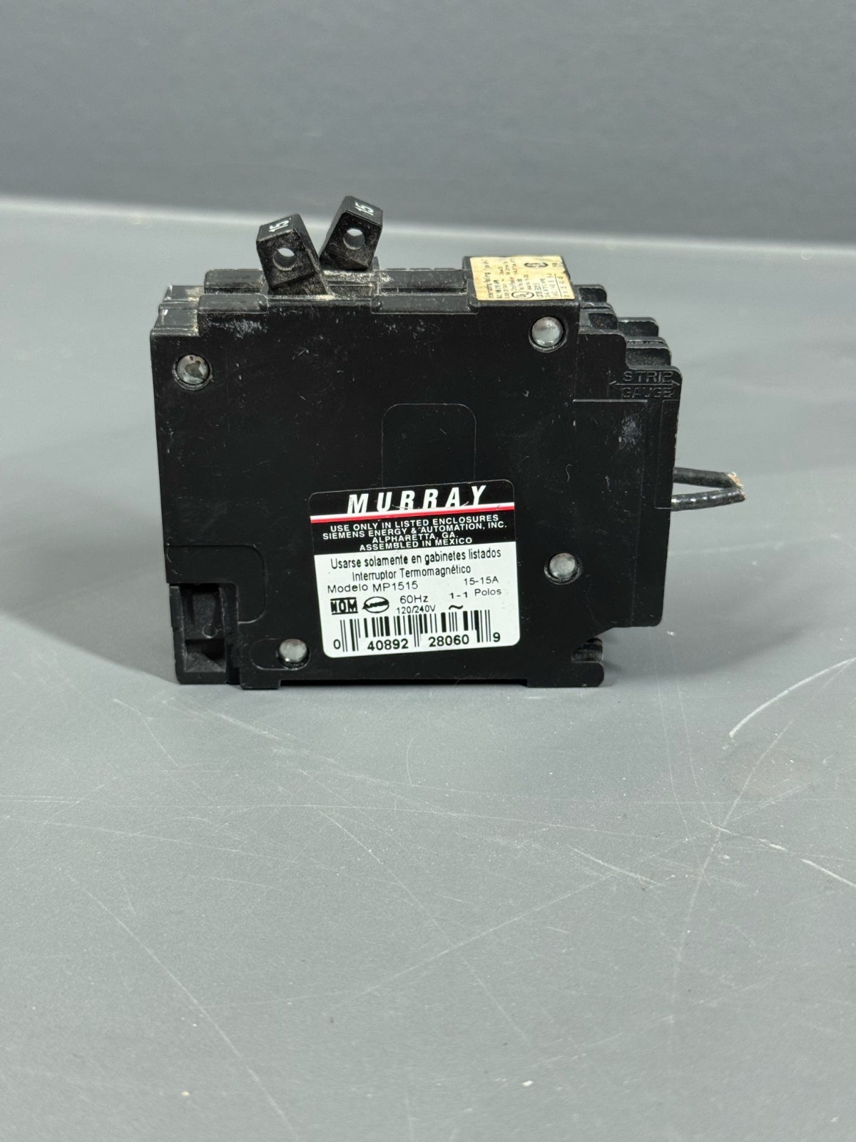 Murray MP1515 15A 120/240V Tandem Duplex Circuit Breaker Type MH-T Tested
