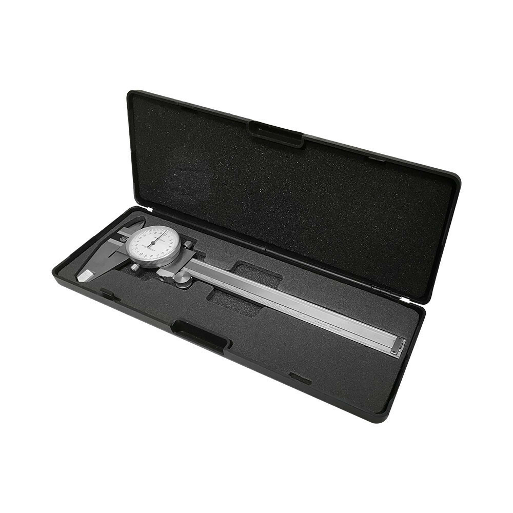 150mm Precision Metric Dial Caliper 0.02mm Stainless Steel Graduation Shockproof