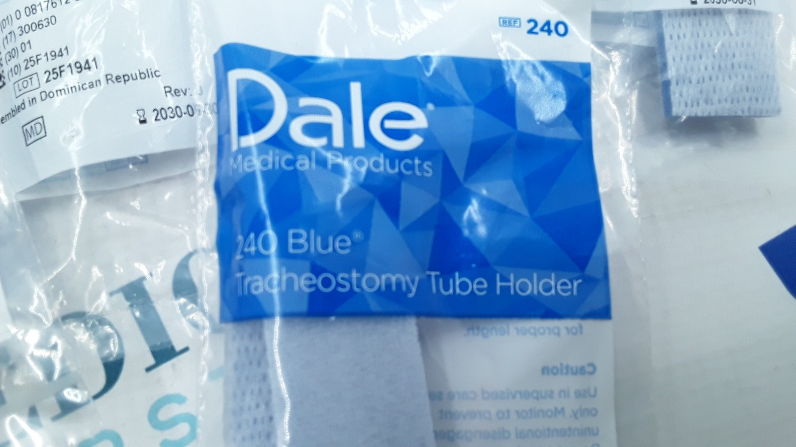 Dale Medical Products 240 Blue Tube Holder REF 240 EXP 2030