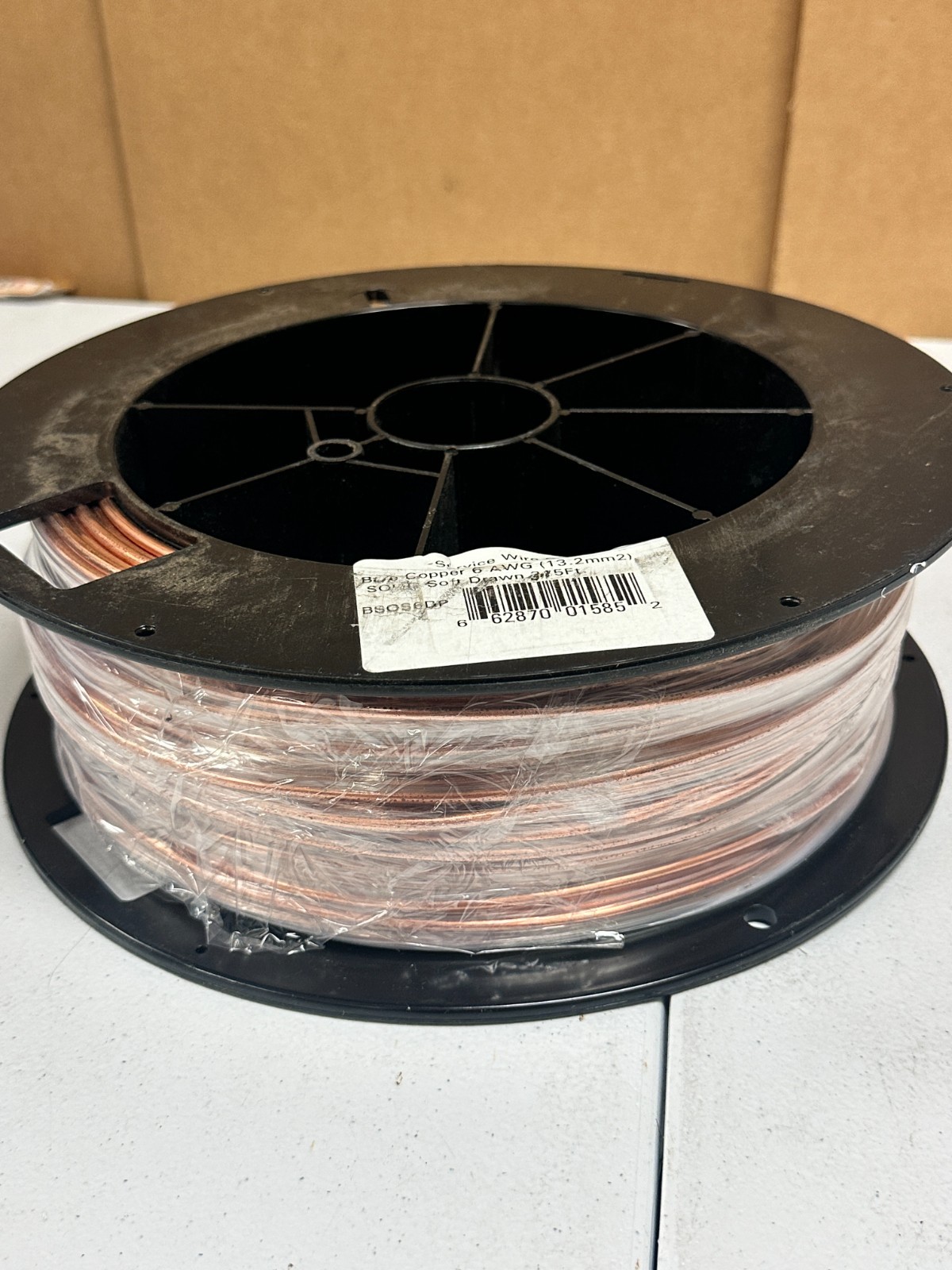 Service Wire Co 315ft Bare Copper Soft Drawn Wire NEW