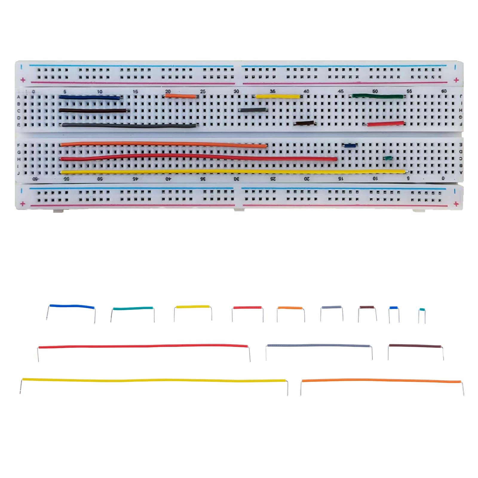 840 Pcs Breadboard Jumper Wires Kit, 14 Lengths Solderless Multicolor