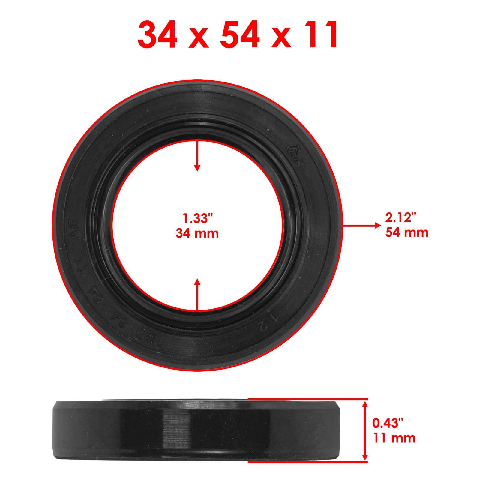 Cylinder Head Cover Oil Seal fits John Deere M76154