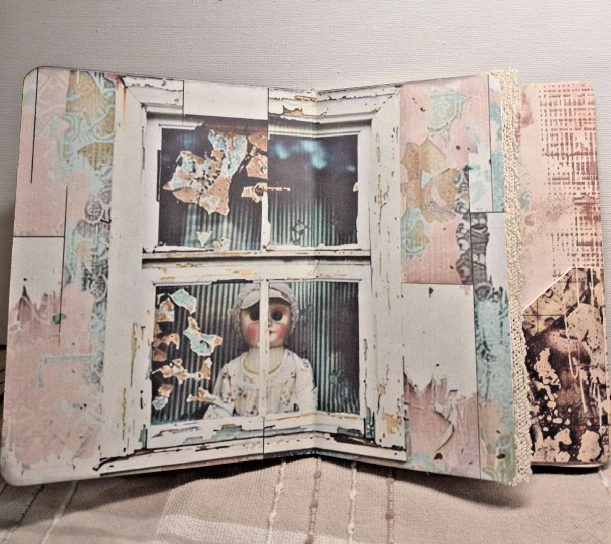 Junk Journal THROUGH THE ATTIC WINDOWS