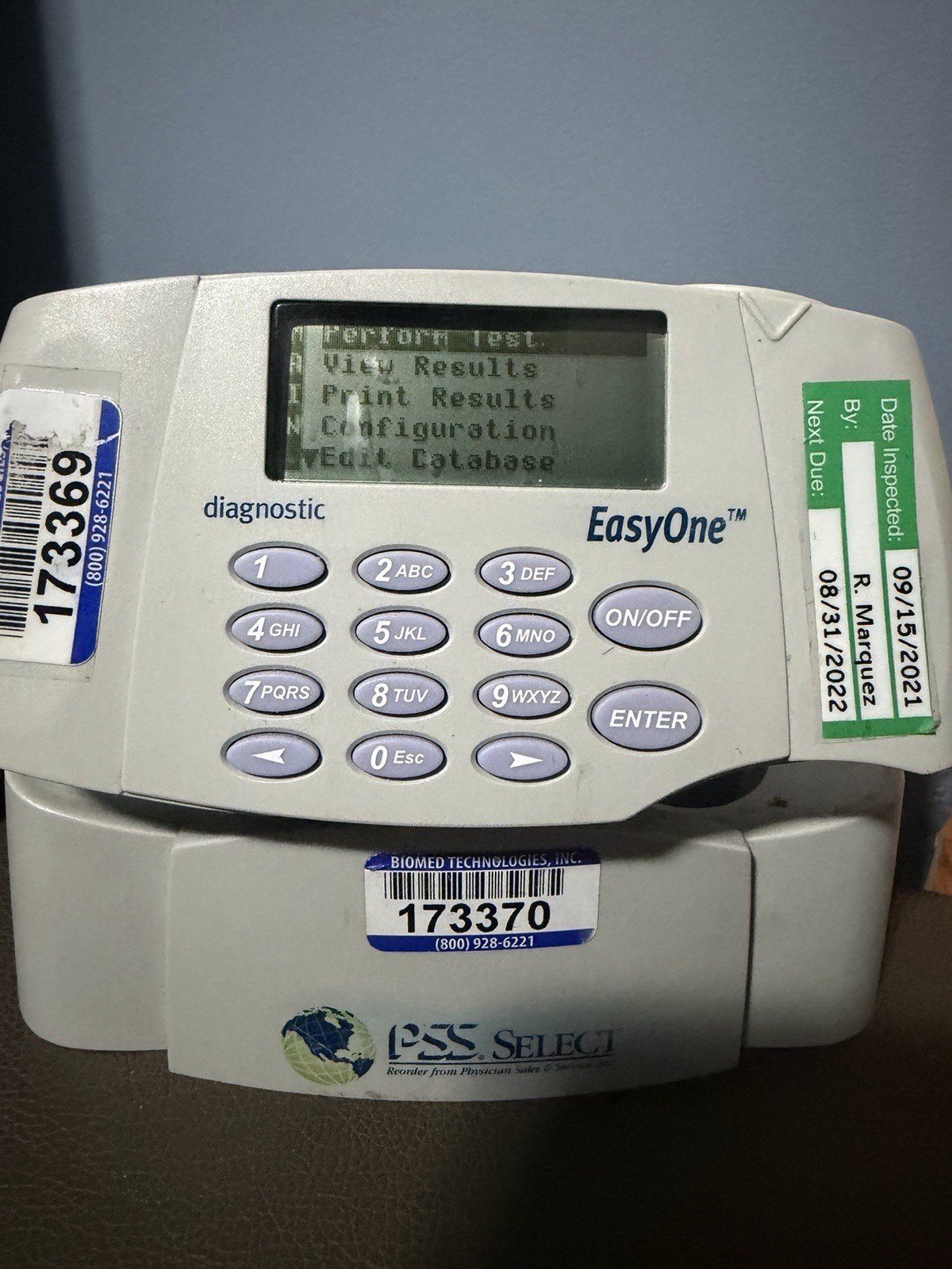 Easy One Diagnostic Spirometer Model 2001✨ W/ Cradle