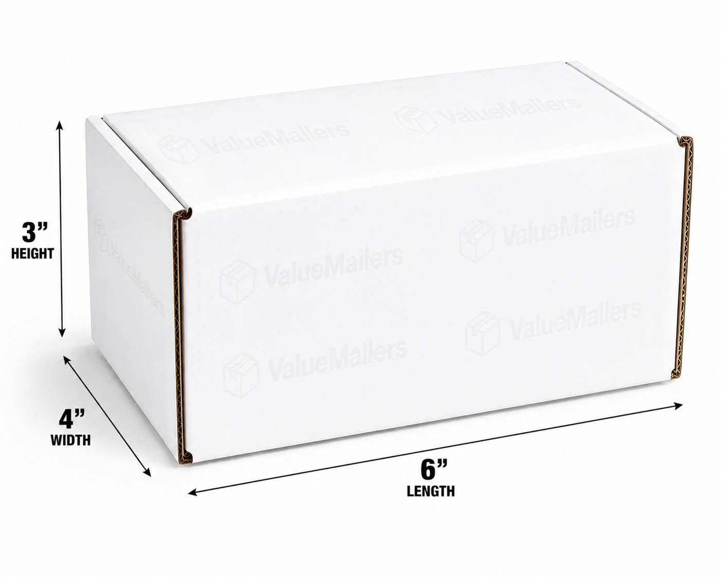 500 – 6x4x3 White Corrugated Shipping Mailer Packing Box Boxes 6 x 4 x 3 100 %