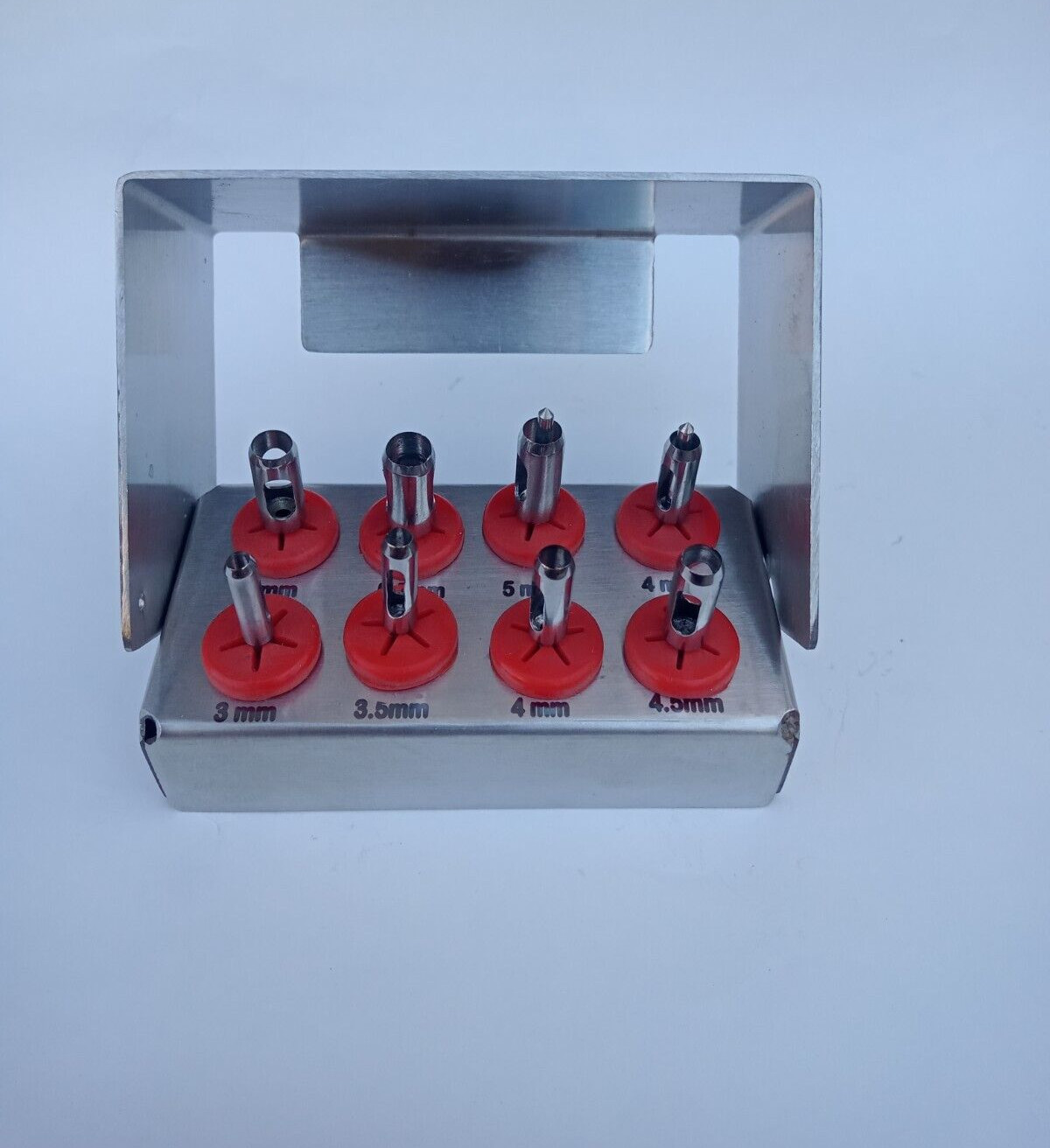 GERMAN Dental Implant Tissue Punch Kit 8 pcs set FREE Bur Holder
