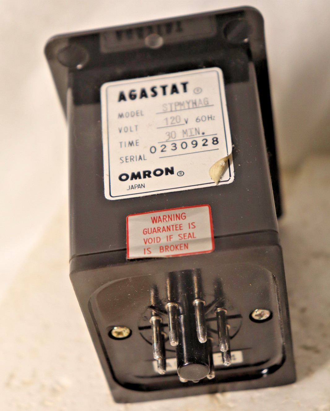 STPMYHAG Agastat Omron AC120V 60 Hz 30M Timer Relay Control Controls Time Delay