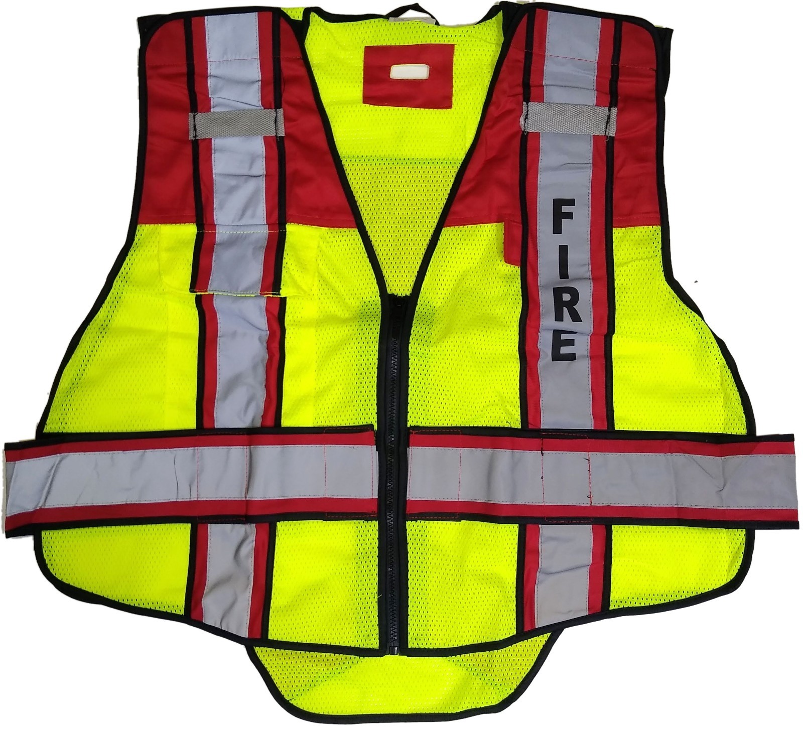 6 Point Breakaway Fire Traffic Reflective Safety Vest Red Size 3XL Hi-Vis