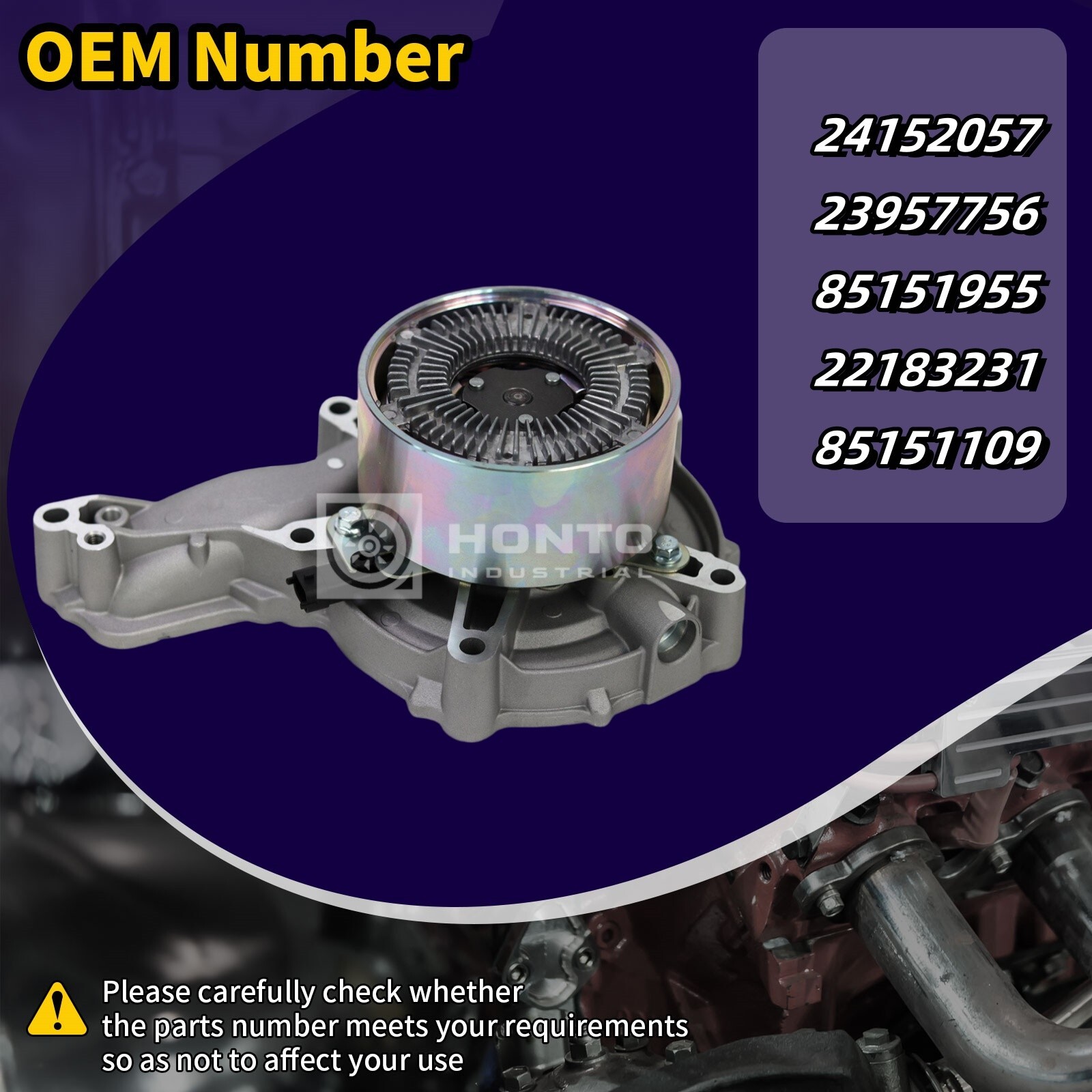 Water Pump For Volvo D13 D16 MACK MP8 24152057 23957756 85151955 22183231