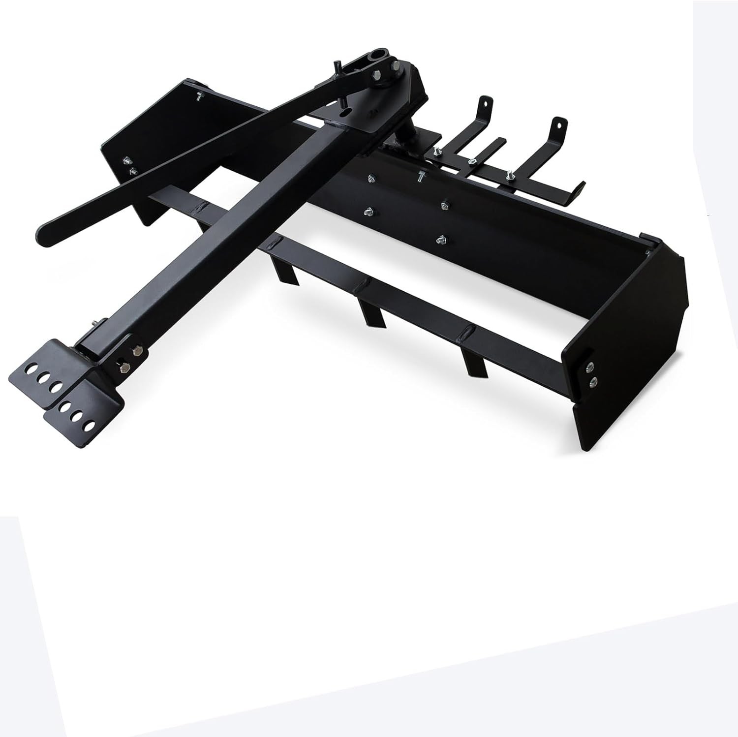 42″ Tow Behind Box Scraper Lawn Tractor Attachment w/ Steel Box Blade Hitch Tow