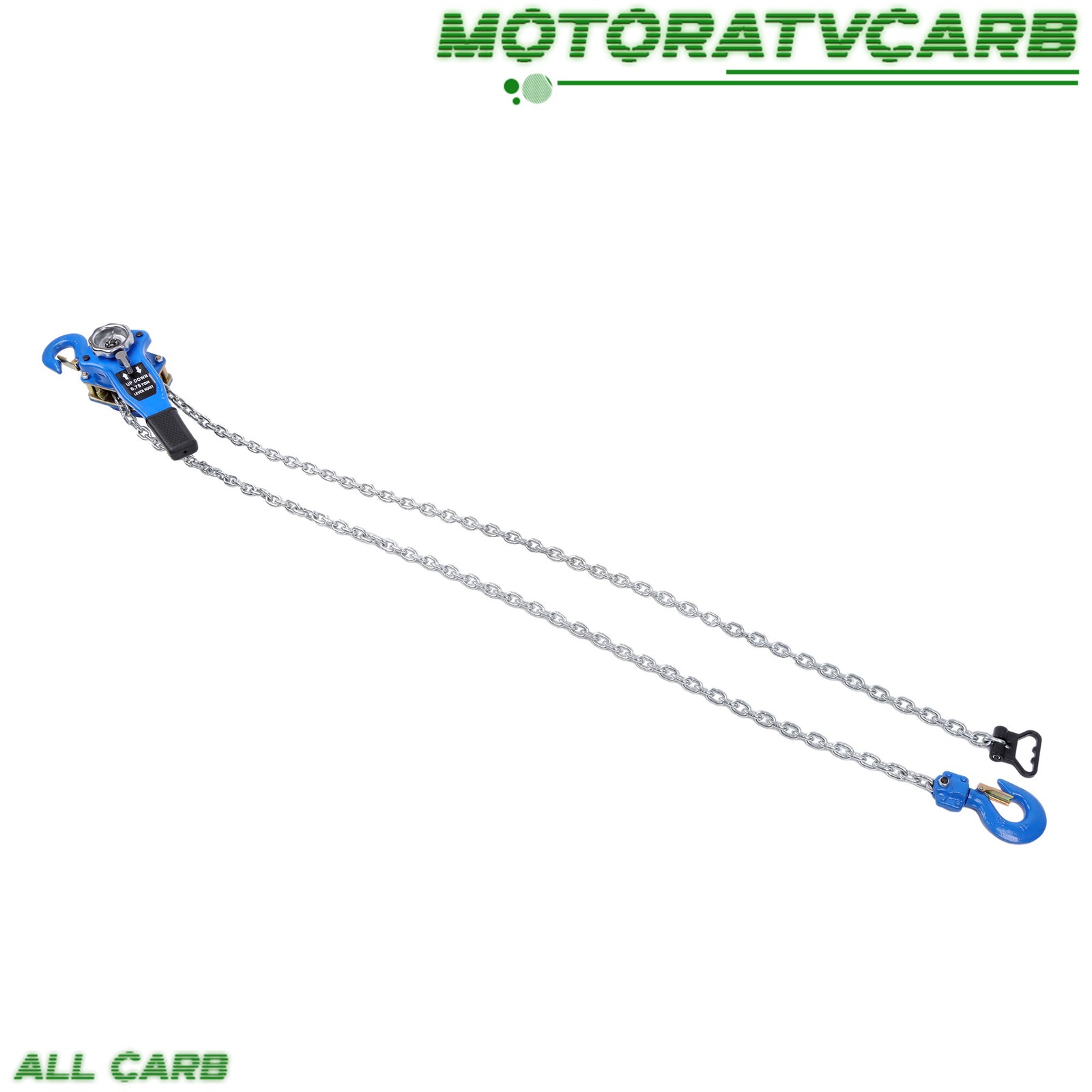 ALL-CARB 10FT Manual Lever Chain Hoist 3/4T 1650 Lbs Capacity Chain Come Along