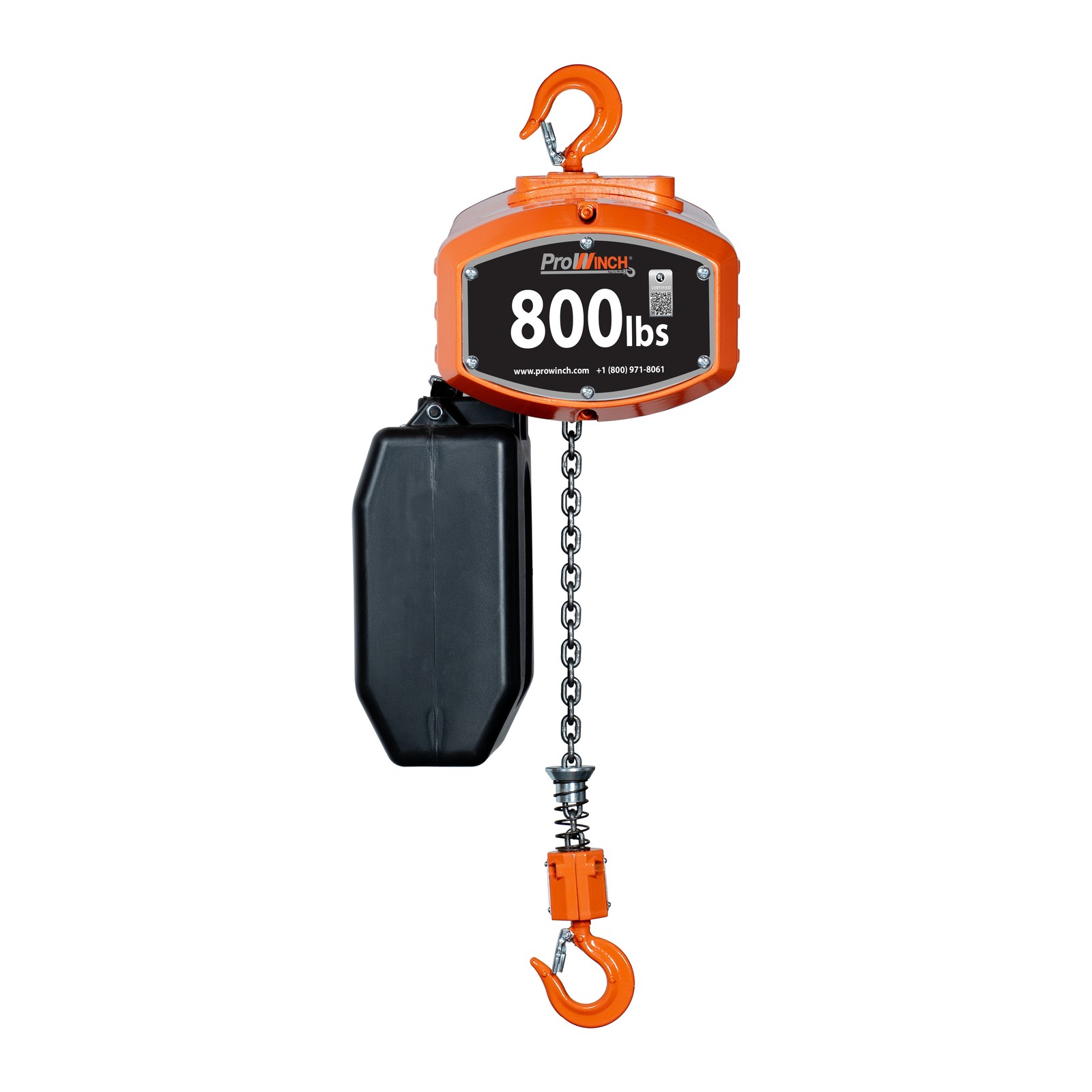 Prowinch 1 Speed 800 lb Wireless Electric Chain Hoist 115/230V 20 ft G100 Chain