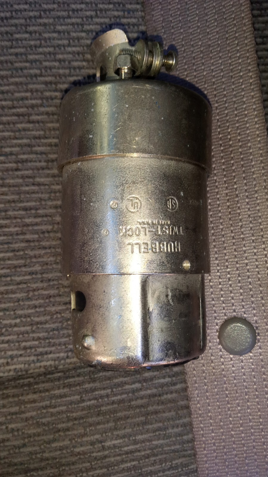 Hubbell 50 A 125/250 V AC 3-Pole Locking male Connector