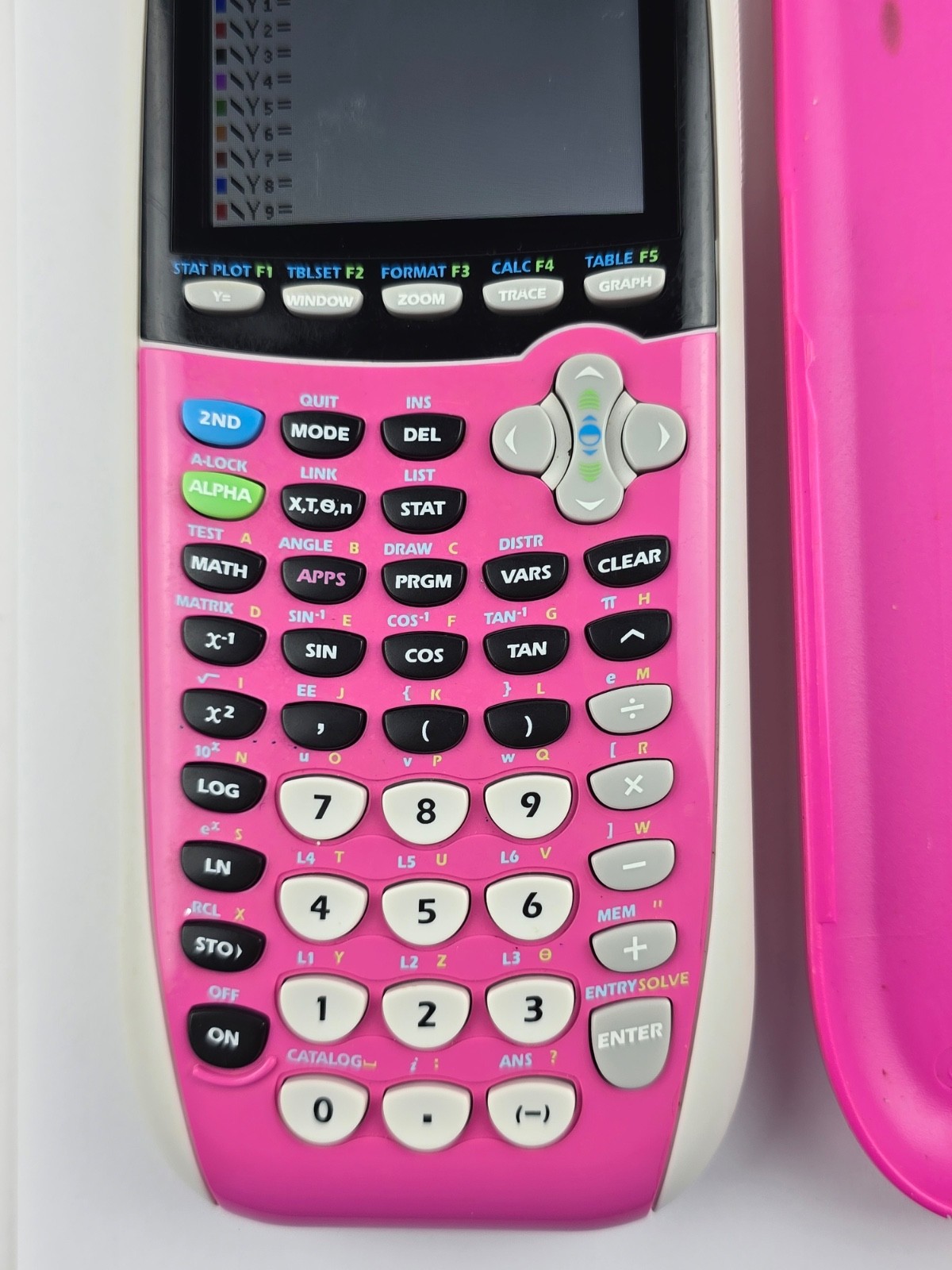 Texas Instruments TI-84 Plus C Silver Edition Graphing Calculator W/Cover – Pink