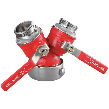 Zoro Select 6Ake2 Wye Valve, 2-1/2 Nst X 1-1/2 Nst, Brass, 6Ake2