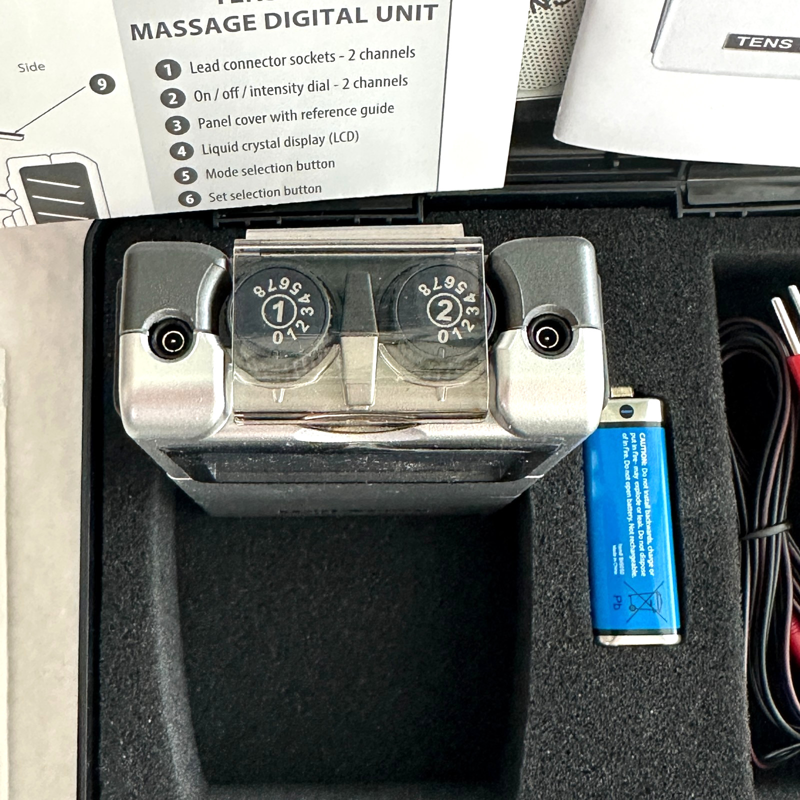 TENS 7000 Digital TENS Unit with Accessories – 2 Channels w/Carrying Case