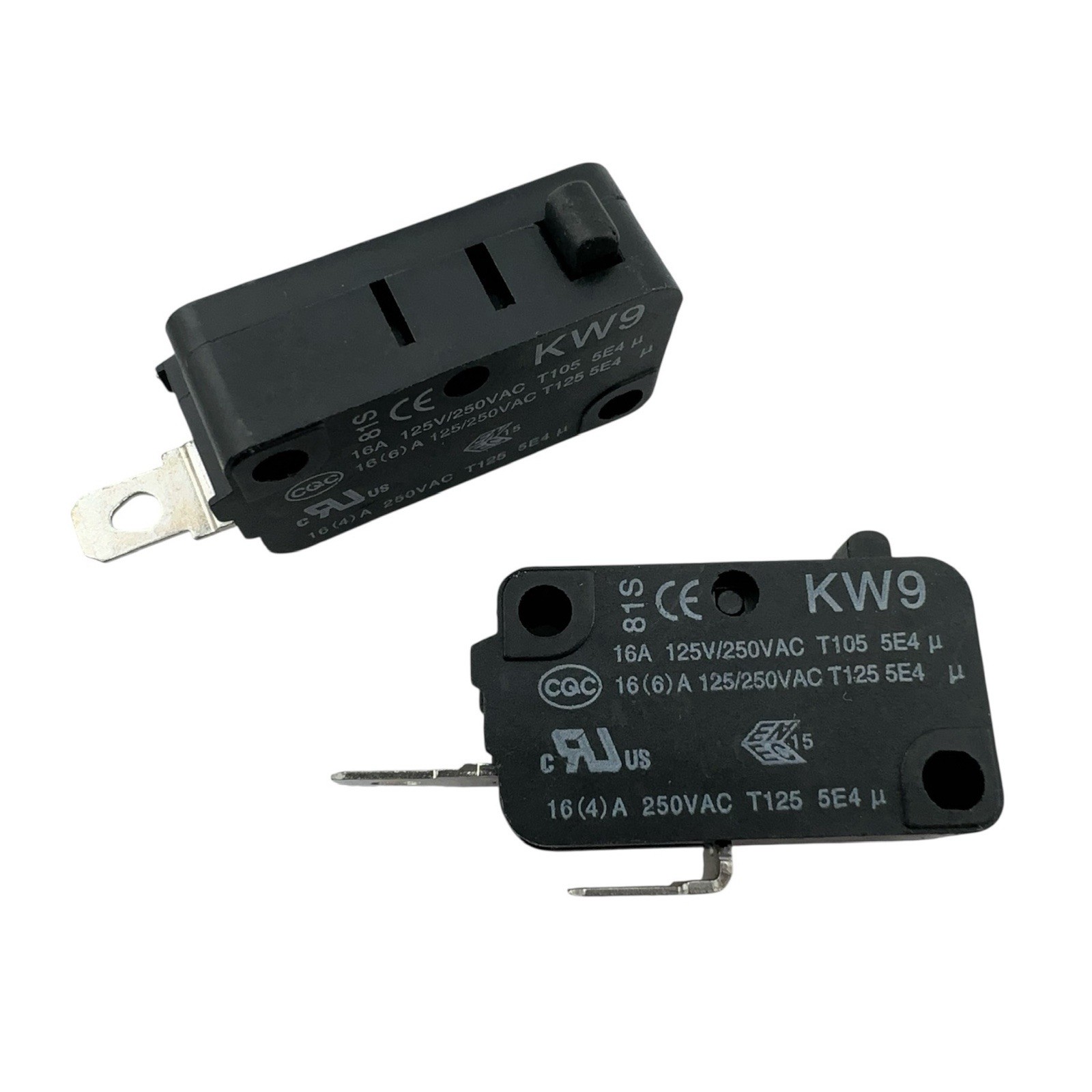 2Pcs – QiAOH KW9 Micro Limit Switch 2-Pins 16A 125/250VAC Normally Open
