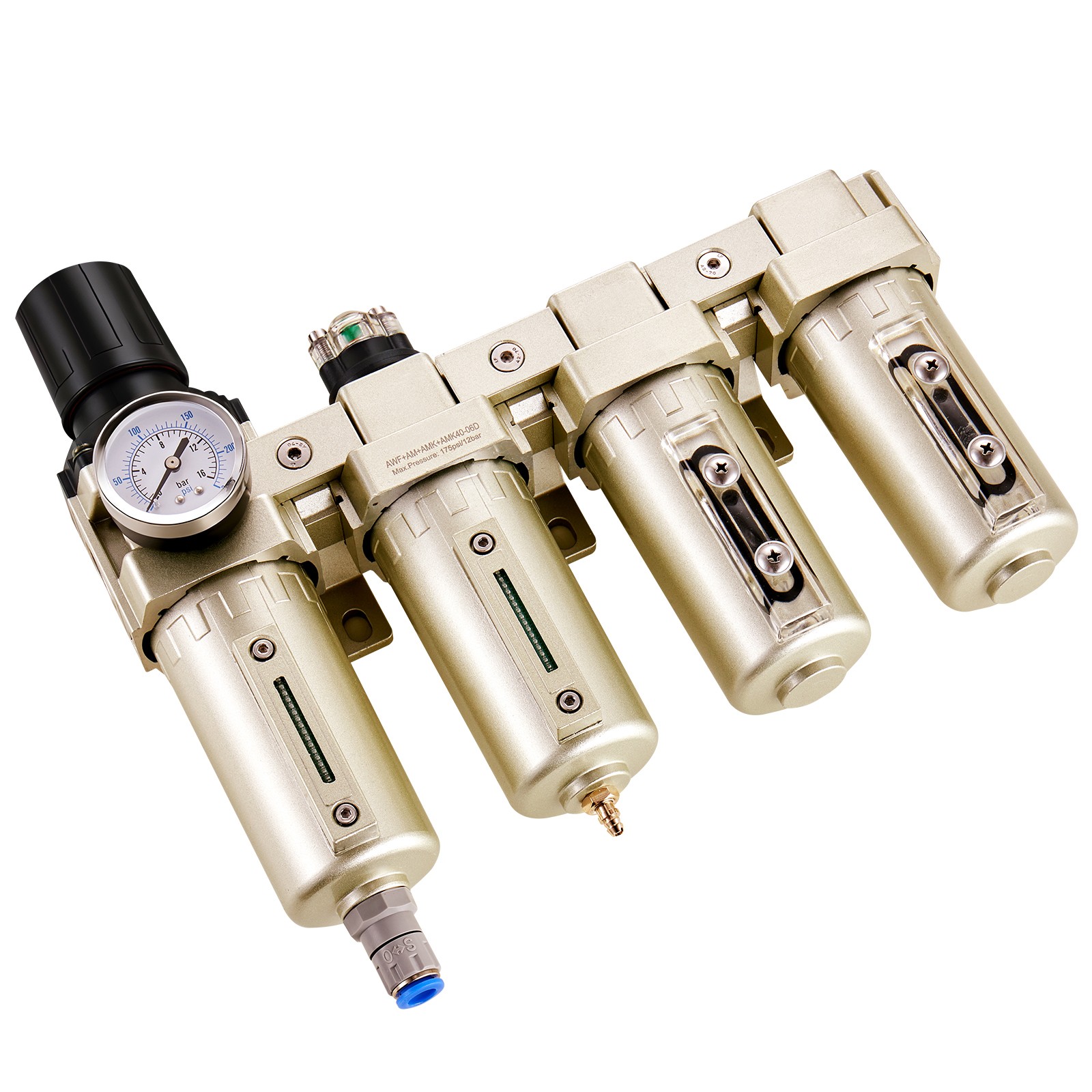 Uimoso Air Compressor Filter 3/4″ NPT 4-Stage Drying System with Auto Drain