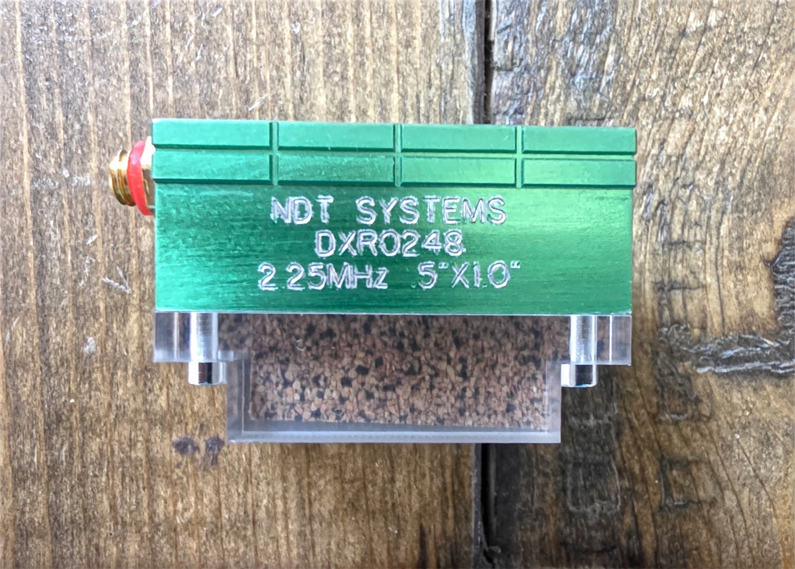 NDT Dual Element Contact Probe, NDT Systems Type DXR0248, 2.25 MHz