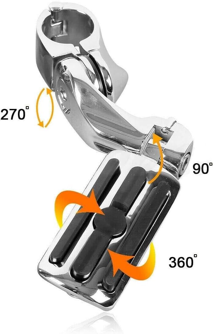 1.25″ Highway Foot Pegs Harley Touring Road King Street Glide Electra Glide Dyna