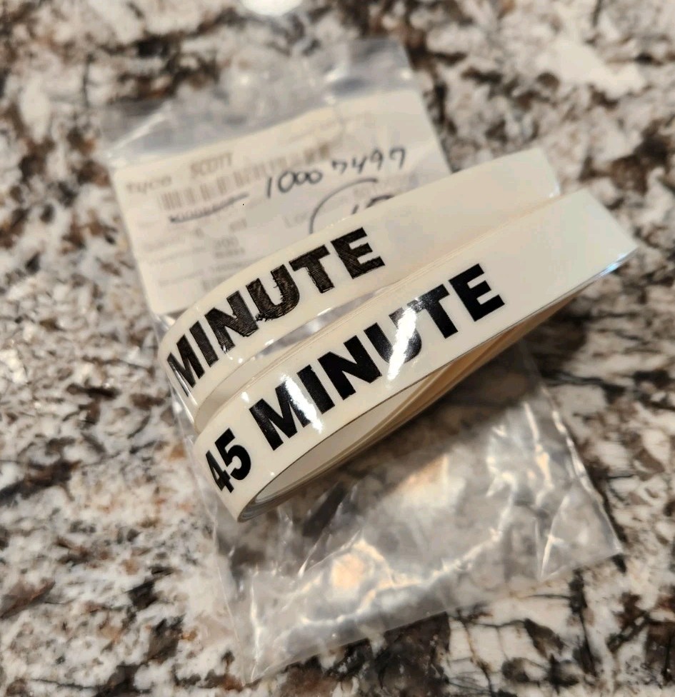 LOT of 10 SCOTT 45 MINUTE 4500 PSI TRANSPARNT CYLINDER LABEL 10007497 Approx 22″