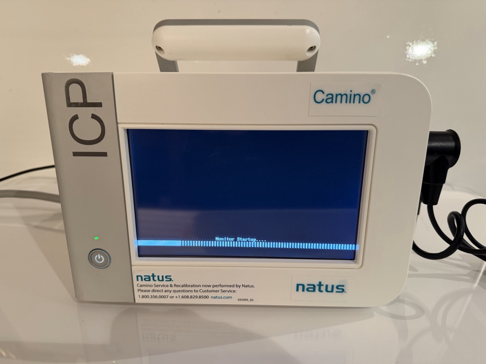 Natus Camino Integra CAM02 ICP Monitor, CAMCABL, And MONPWR ac Power Adapter