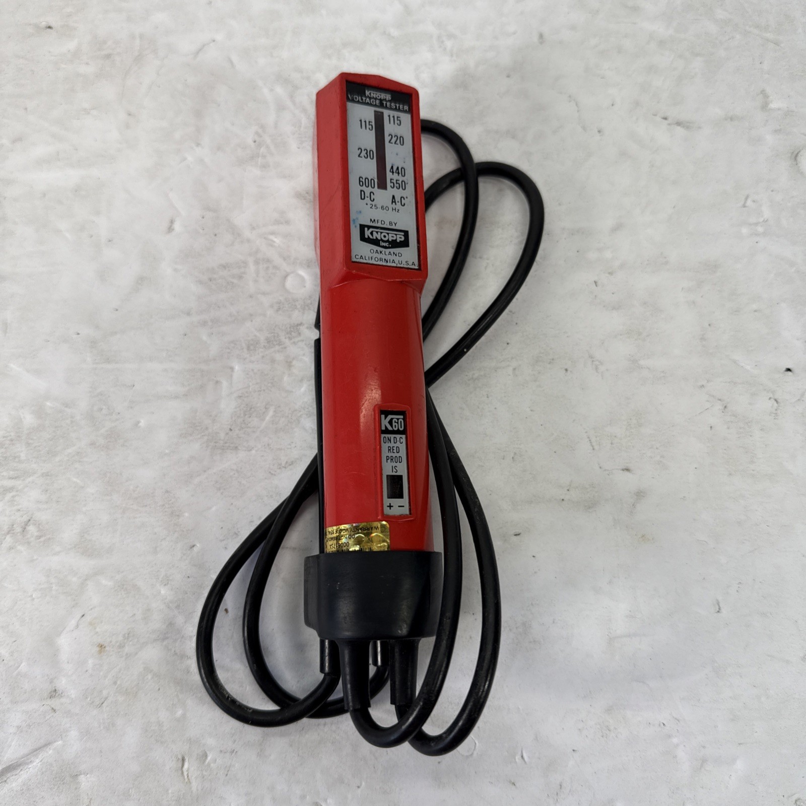 Knopp Inc K60 Voltage Tester CAT III AC/DC Volt USA | TESTED