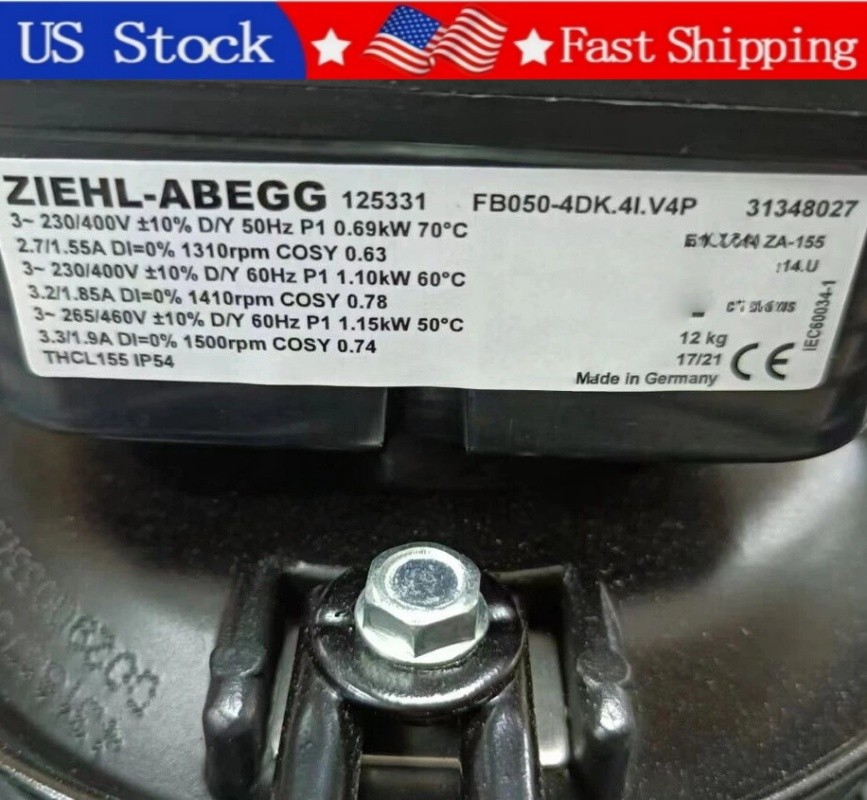 1PCS Brand New ZIEHL-ABEGG FB050-4DK.4I.V4P Axial Flow Fan Fast Shipping