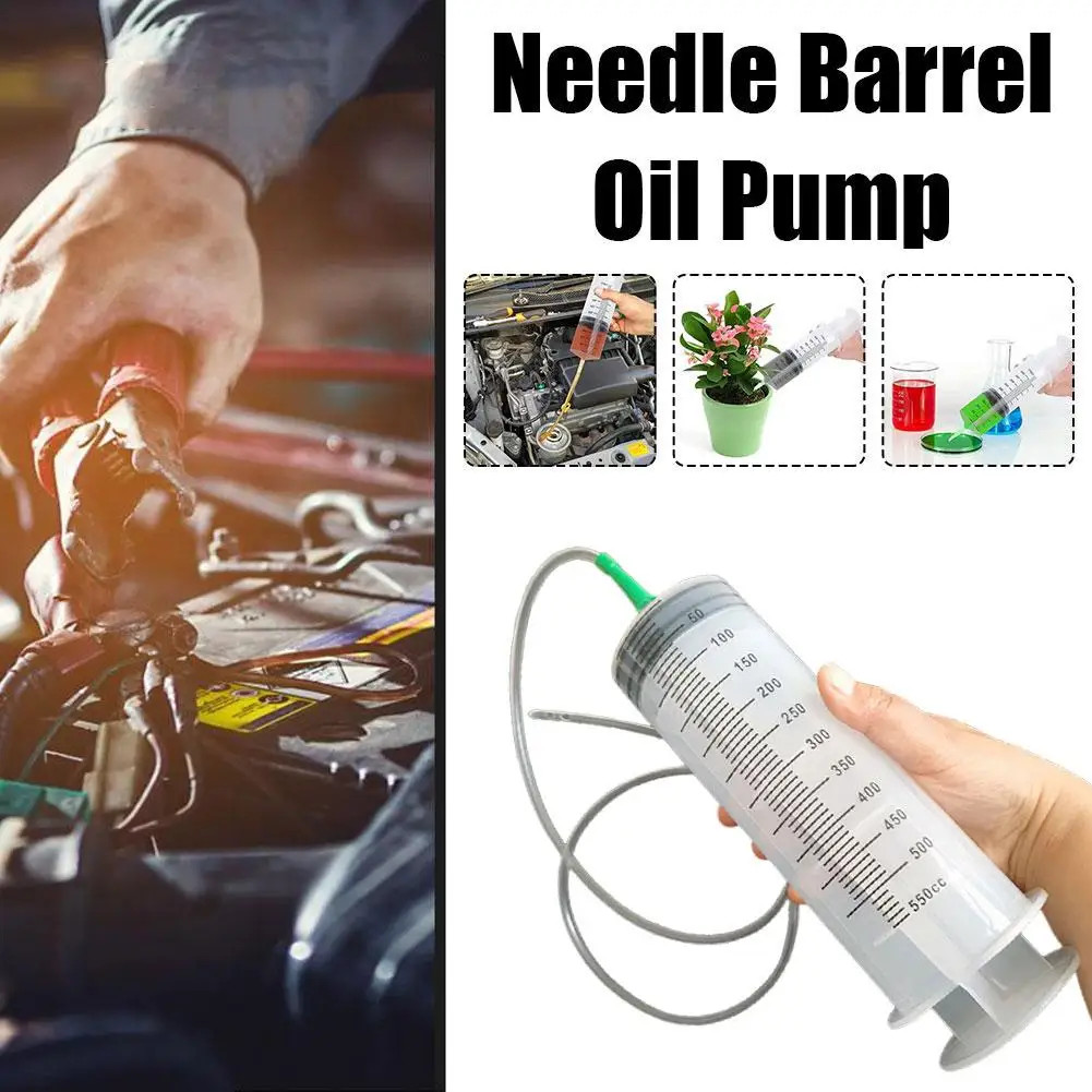 Large Capacity Oil Syringe Suction Pump Fluid Extractor with Scale Reusable