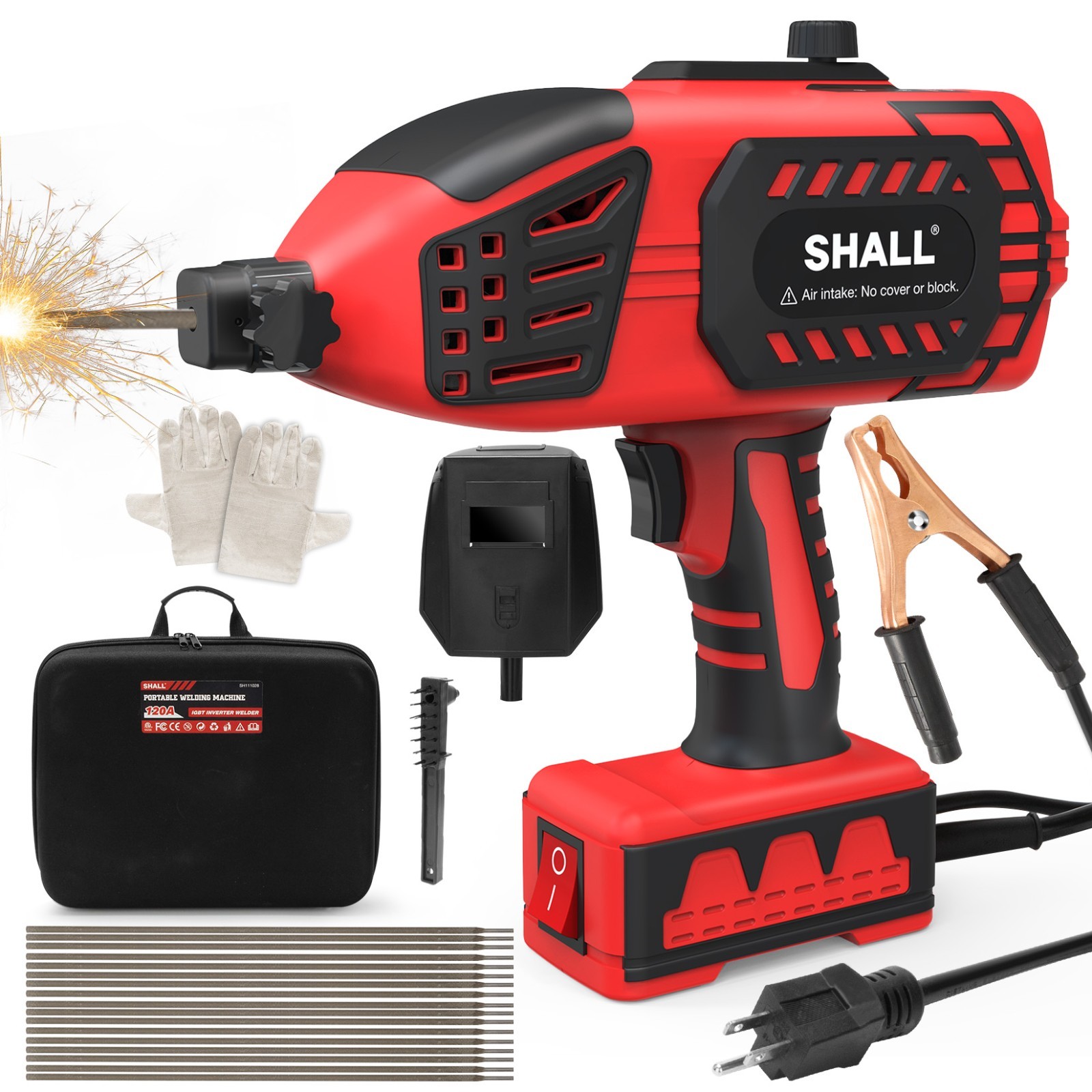 SHALL Portable Electric Welding Machine,Portable Welder Handheld with IGBT 110V