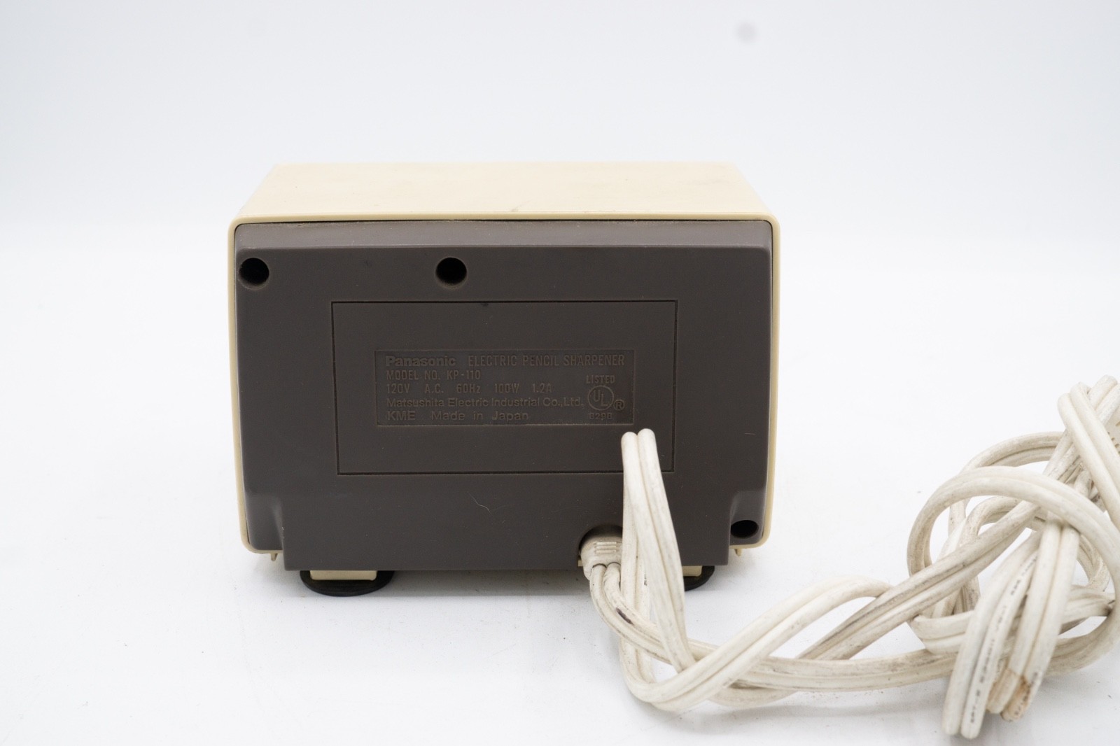 Vintage Panasonic KP-110 Electric Pencil Sharpener Auto-Stop Tested Japan