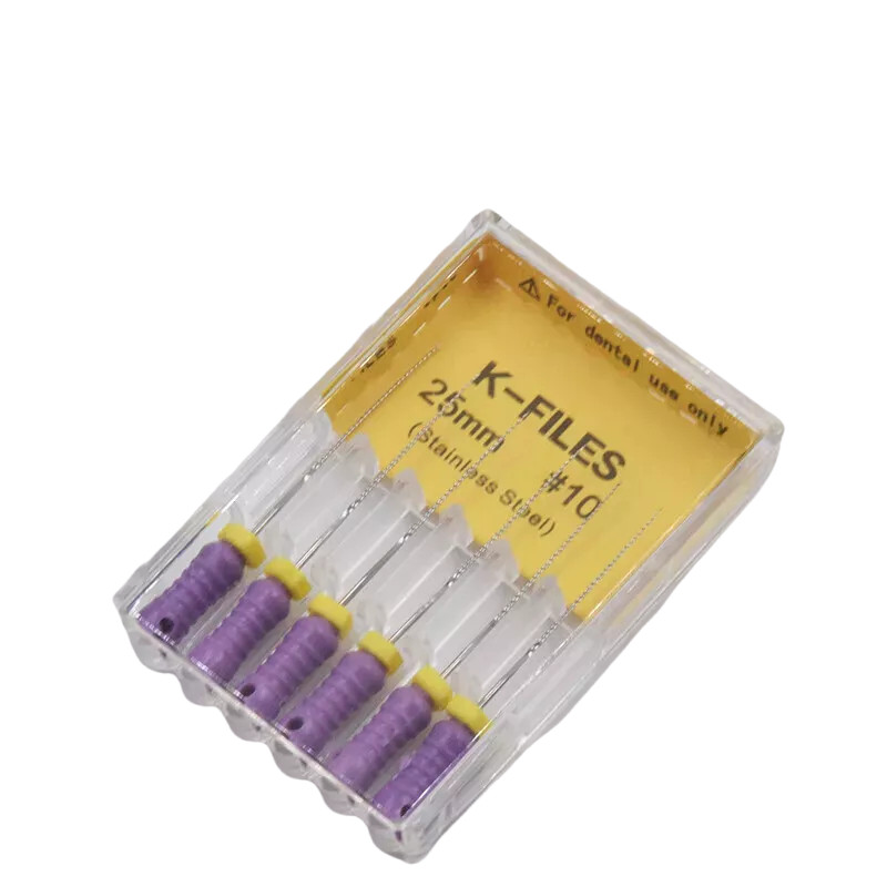 Limas endodónticas dentales de acero inoxidable K-File Uso manual 25/21mm/31mm