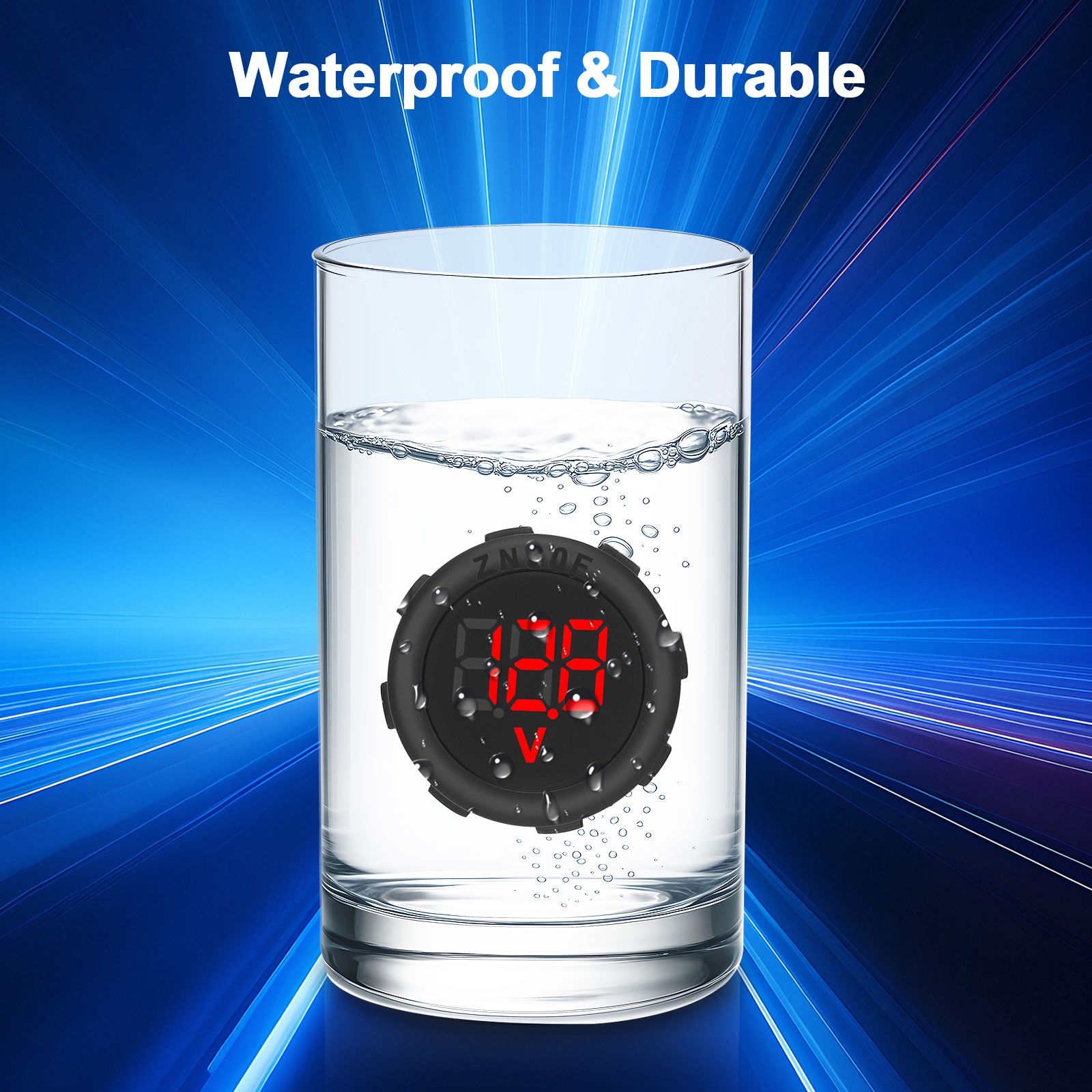 4V-100V Waterproof Car Battery Meter Voltmeter LED Digital Display Voltage Gauge