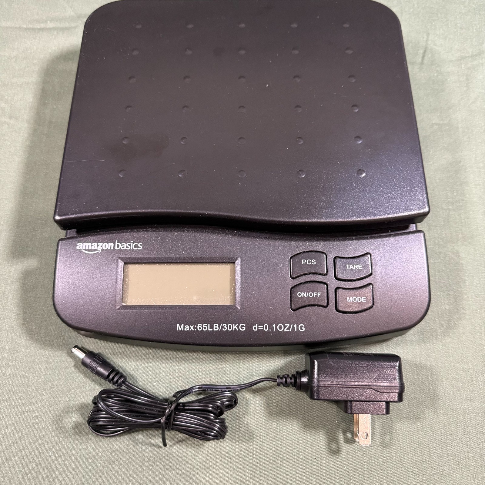 Amazon Basics Digital Shipping Scale 65lb 30kg Postal Package Scale AC Adapter