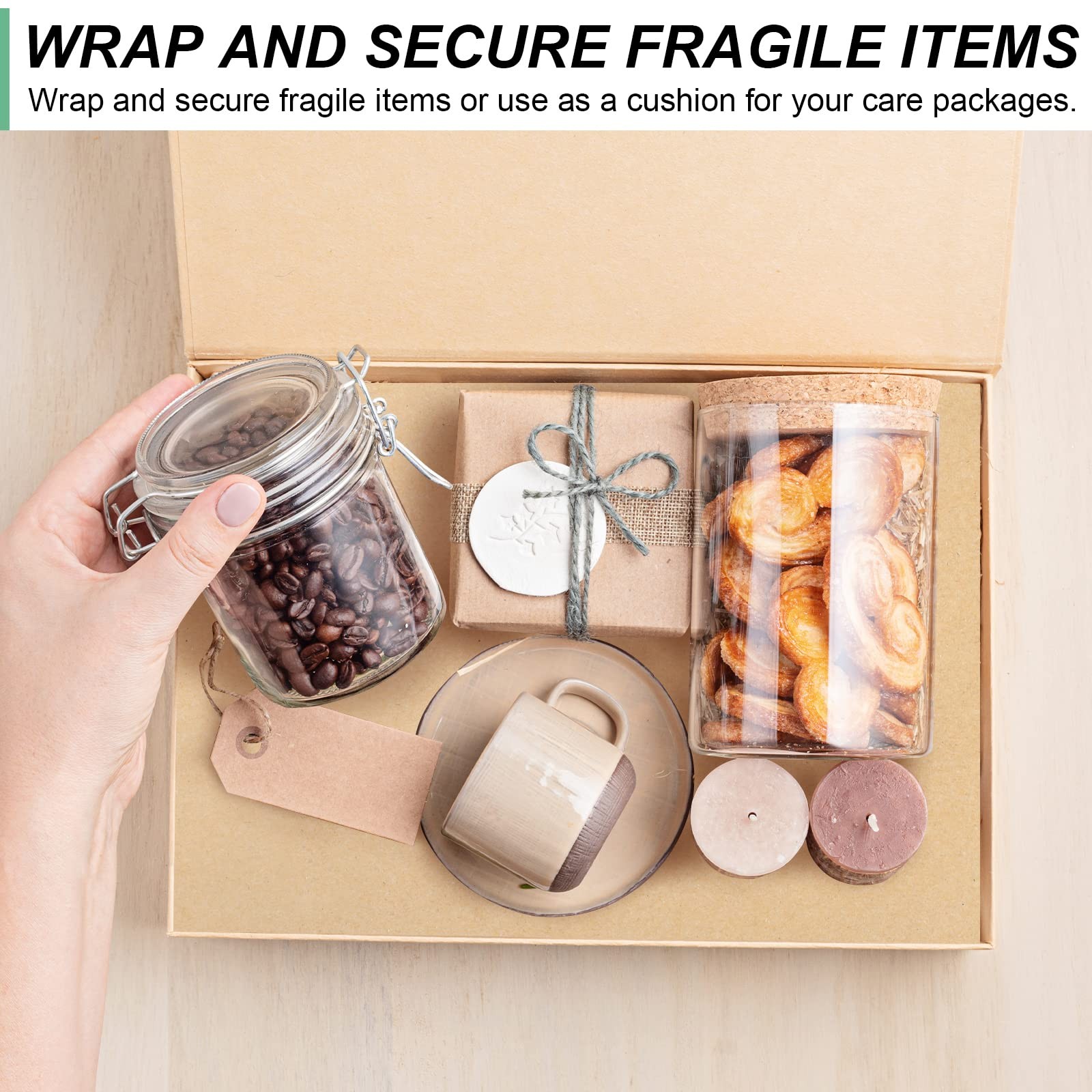 15″×400″ Brown Paper Roll, Wrapping Paper, 1 Count (Pack of 1),