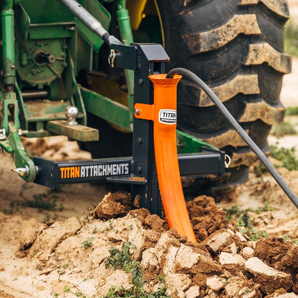 Titan Attachments Pipe Layer Attachment, Pipe Layer for Single Tine Subsoiler