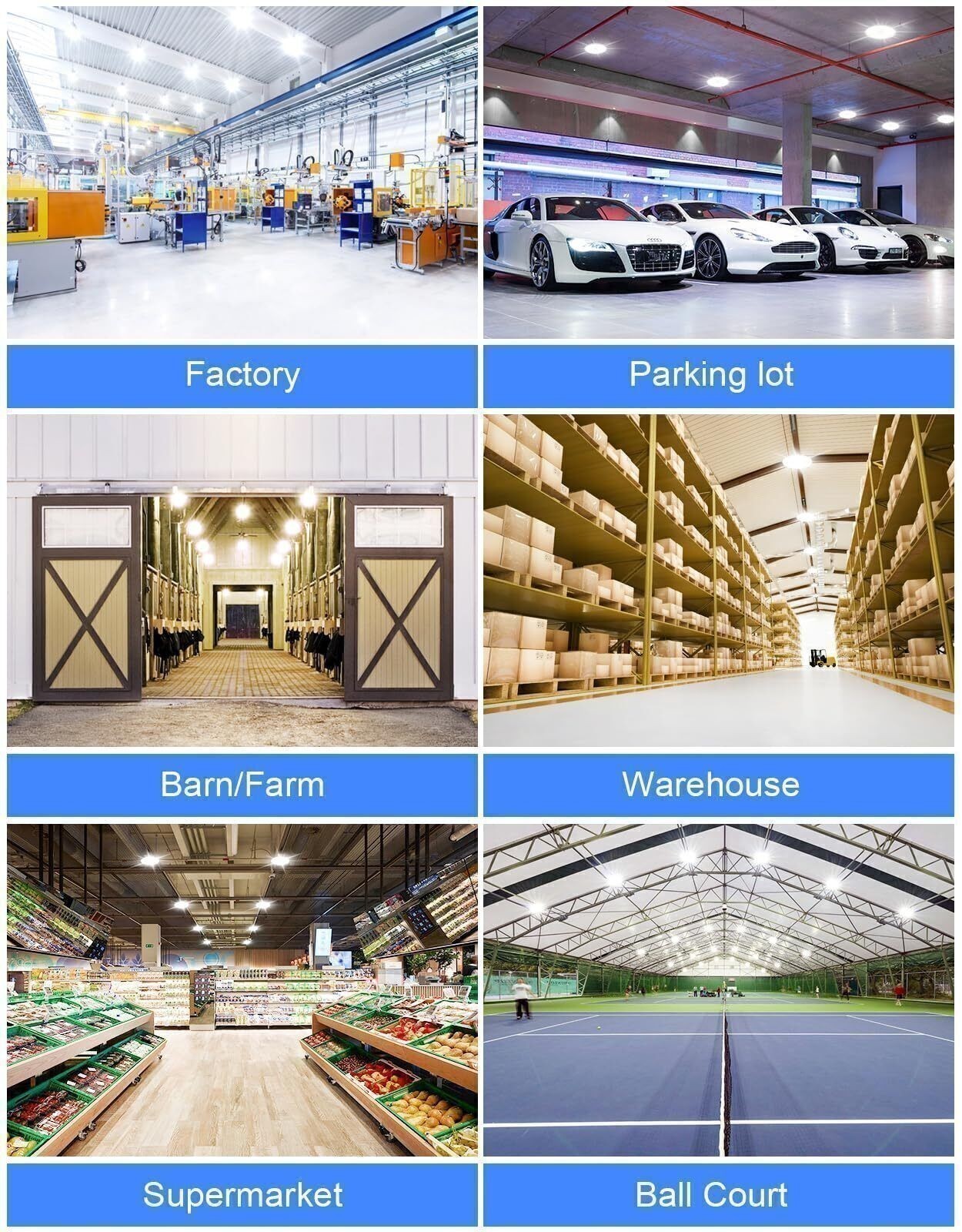 150W UFO Led High Bay Light Commercial Warehouse Factory Shop Lighting 22,500LM