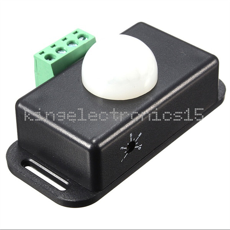 DC 12V-24V 8A Automatic Infrared PIR Motion Sensor Switch For LED light Stylish