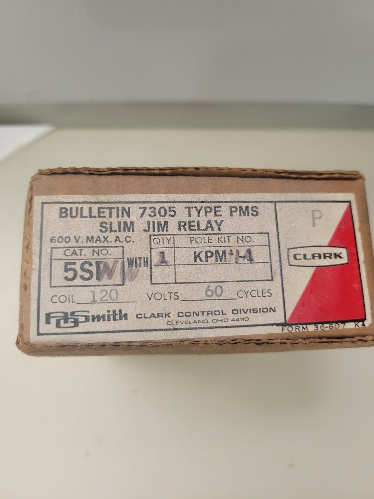 AO SMITH CLARK 7305 TYPE PMS SLIM JIM RELAY