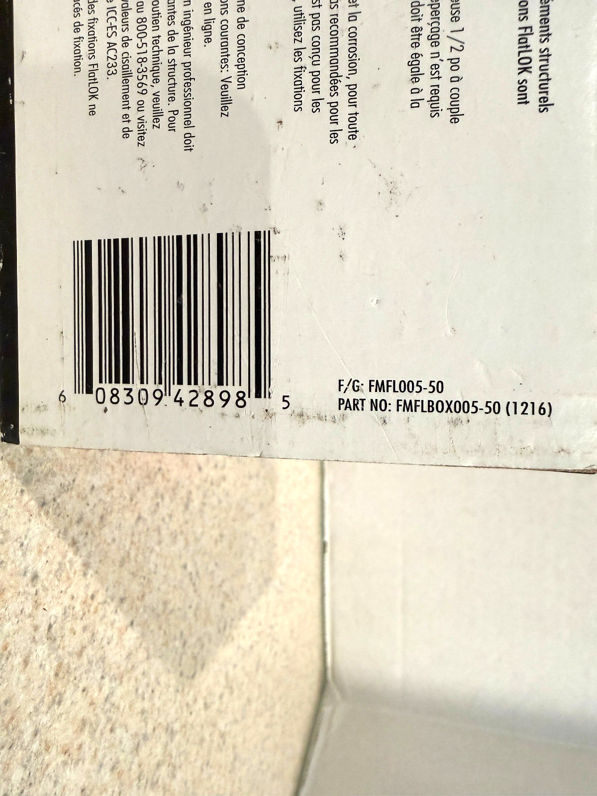 FastenMaster FMFL005-50 FlatLOK Flat Head Structural Wood Screws 5 in.