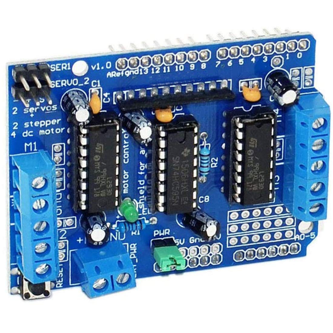 DC Motor Drive Shield Stepper Motor Shield Expansion Board Arduino Raspberry Pi
