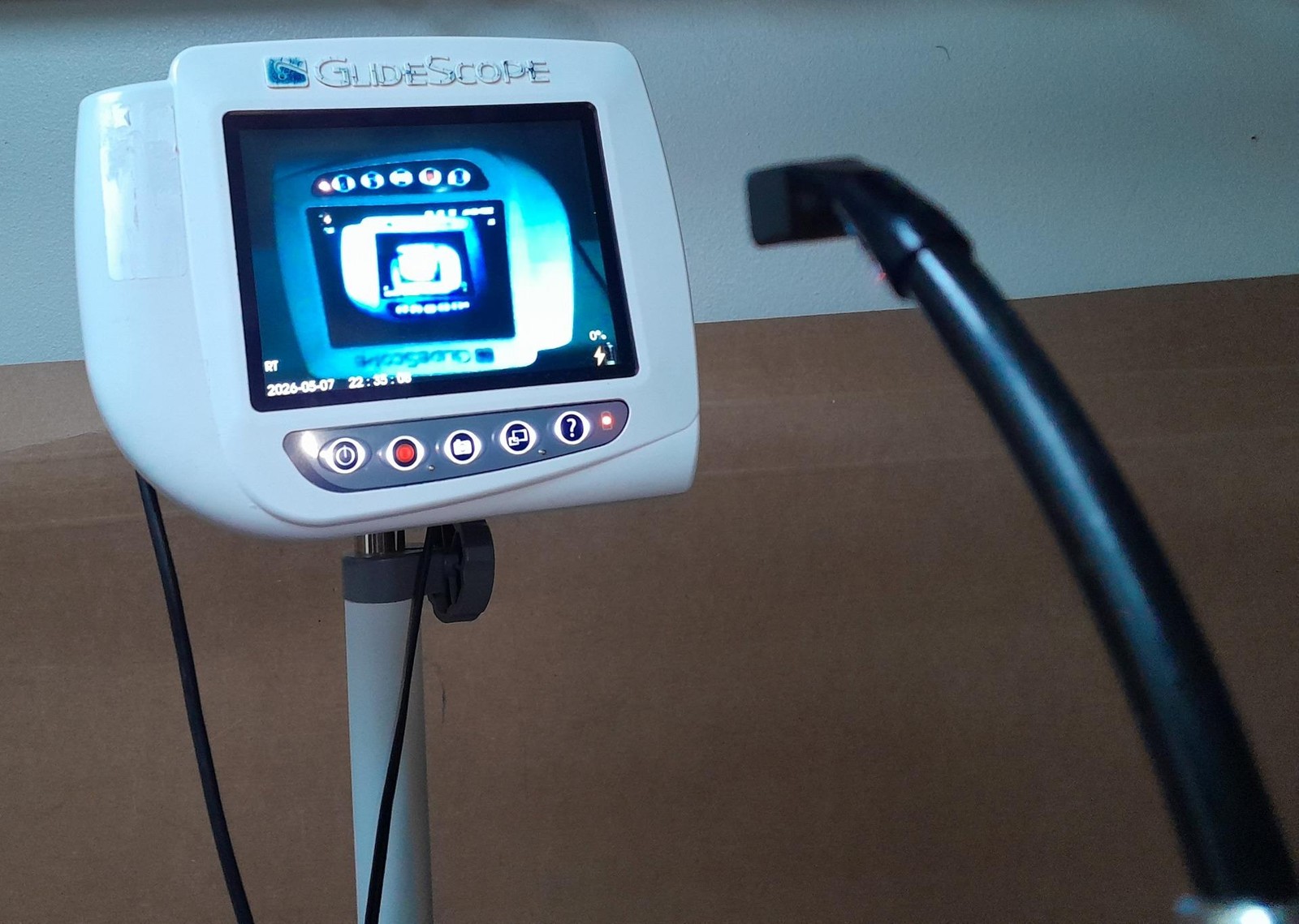 GLIDESCOPE 0570-0338 VIDEO MONITOR WITH 0570-0307 BATON AND STAND !