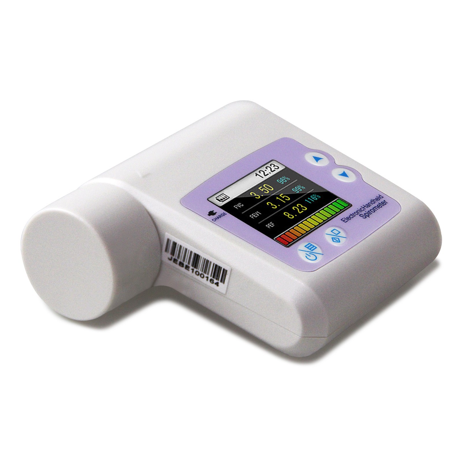 Handheld Spirometer Pulmonary Function Lung Volume Rechargeable espirómetro USB