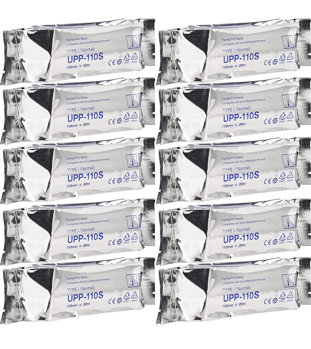 Paper Printer UPP110S Black And White Thermal Box /10 Units SONY ORIGINAL JAPAN