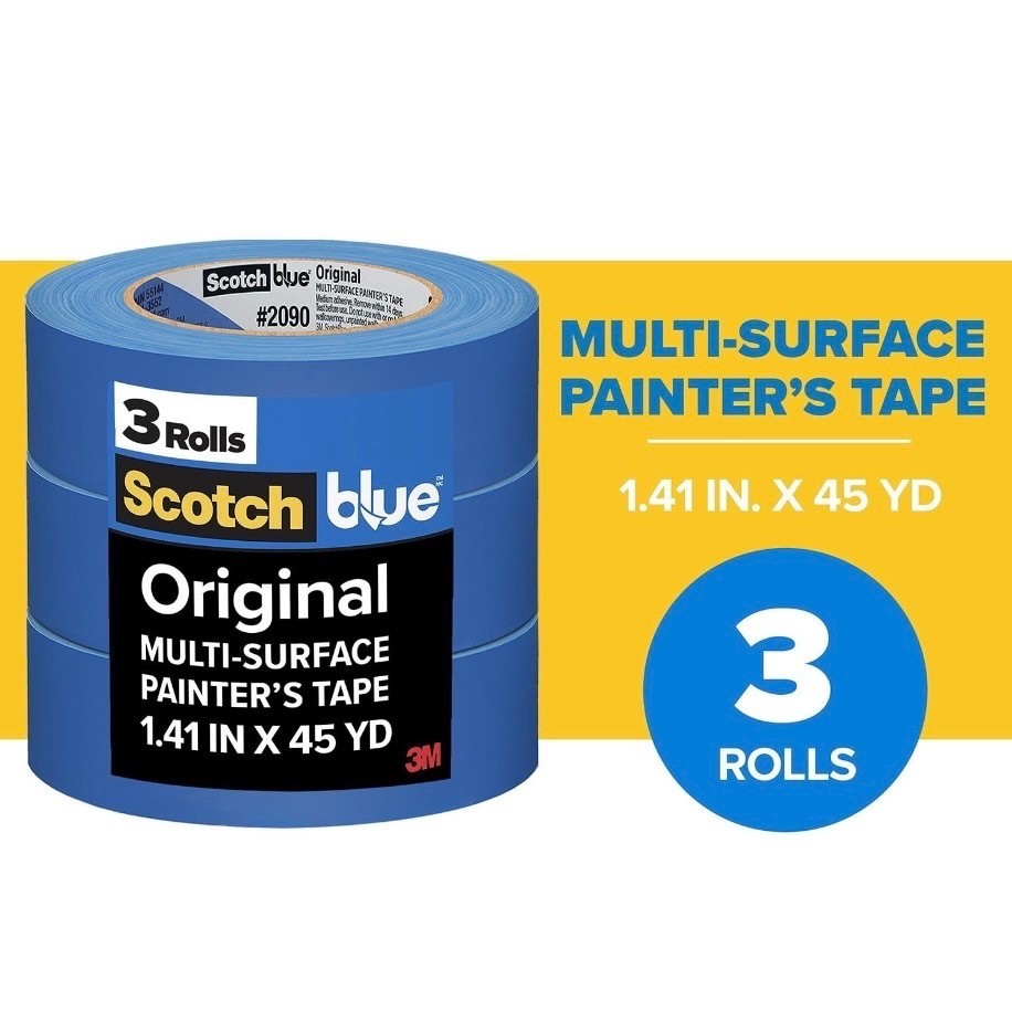 ScotchBlue 1.88 In. x 60 Yds. Original Multi- Surface Painter’s Tape (3 Rolls)