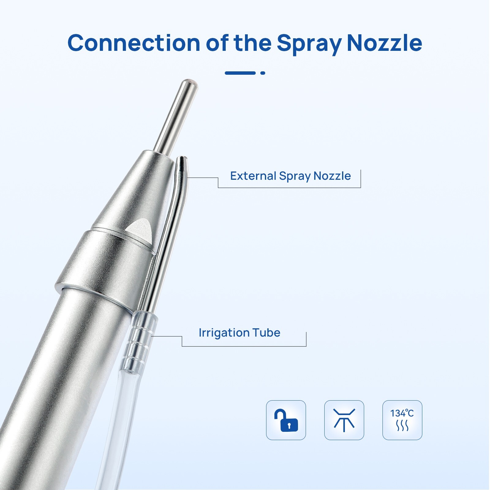 COXO Low Speed Handpiece Surgical Operation Dental 20°Straight Head 1:1 External