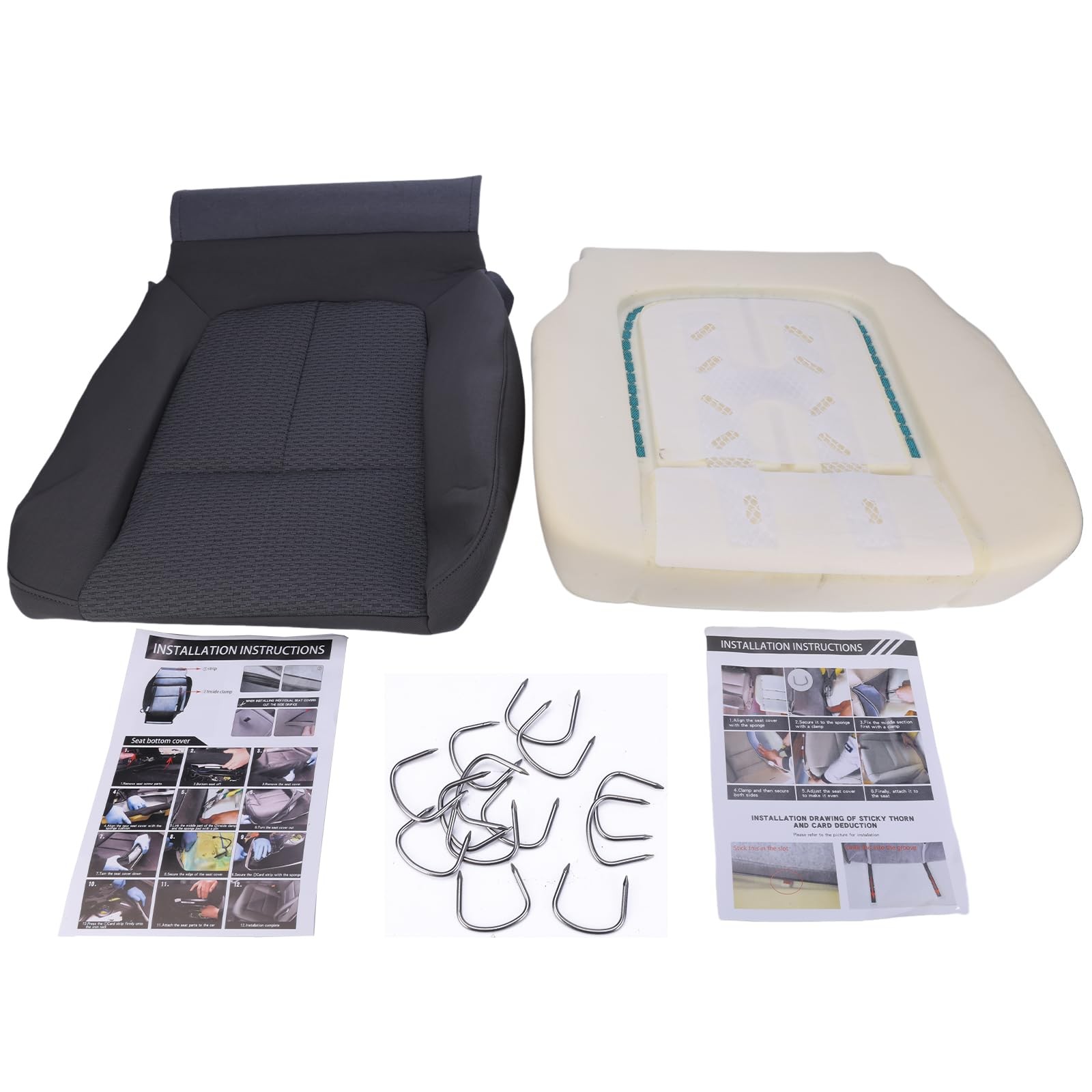 Driver Bottom Seat Cover Foam Kit Ford F250 F350 F450 F550 2011-2016 Z2.25ZY04.H